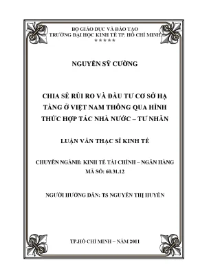 Rủi ro đầu tư cơ sở hạ tầng tại Việt Nam: Hợp tác nhà
