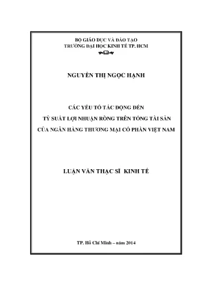 Các yếu tố ảnh hưởng đến tỷ suất lợi nhuận trên tổng tài