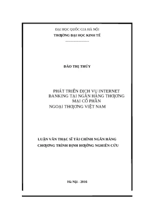 Phát Triển Dịch Vụ Internet Banking Tại Vietcombank: