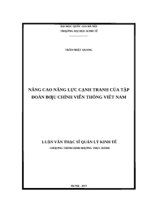 Nâng Cao Năng Lực Cạnh Tranh Tập Đoàn Bưu Chính Viễn