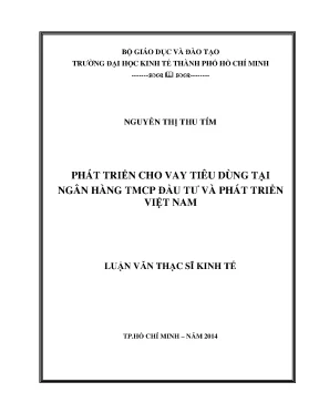 Phát Triển Cho Vay Tiêu Dùng Tại Ngân Hàng BIDV: Chiến
