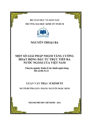 Đầu tư ra nước ngoài của Việt Nam: Thực trạng & Giải pháp