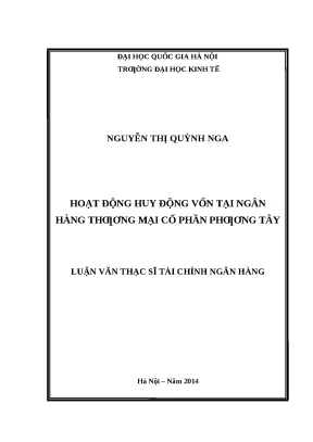 Hoạt động huy động vốn tại ngân hàng thương mại cổ phần