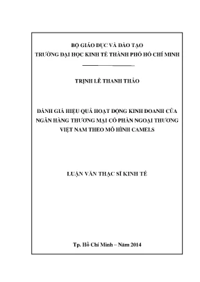 Luận văn: Đánh giá Vietcombank theo mô hình CAMELS