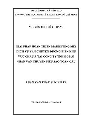 Giải pháp tối ưu marketing mix dịch vụ vận chuyển đường