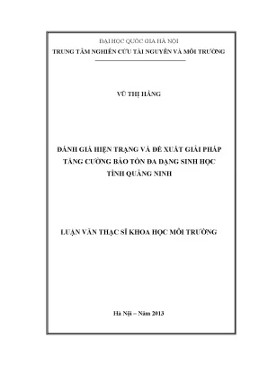 Giải pháp bảo tồn đa dạng sinh học tại Quảng Ninh