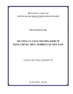 Nợ Công và Tăng Trưởng Kinh Tế: Bằng Chứng Thực Nghiệm