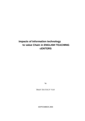 Tác động của công nghệ thông tin đến chuỗi giá trị trong