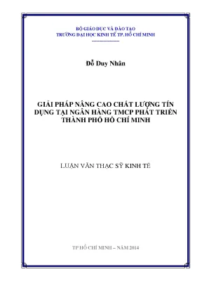 Giải pháp nâng cao chất lượng tín dụng tại HDBank