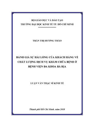 Đánh Giá Sự Hài Lòng Của Khách Hàng Về Chất Lượng Dịch