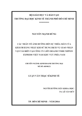 Những yếu tố ảnh hưởng đến sự hài lòng của khách hàng