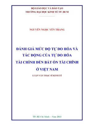 Đánh Giá Tự Do Hóa Tài Chính và Tác Động Đến Bất Ổn Tài