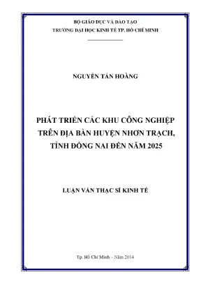 Phát Triển Khu Công Nghiệp Nhơn Trạch Đến Năm 2025