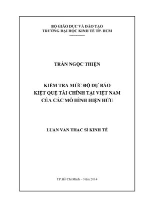 Dự báo kiệt quệ tài chính tại Việt Nam: Phân tích các mô