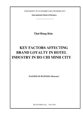 Yếu tố chính ảnh hưởng đến lòng trung thành thương hiệu