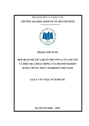Mối Quan Hệ Giữa Quản Trị Vốn Luân Chuyển và Hiệu Quả