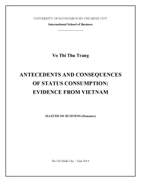 Nghiên cứu về tiêu dùng theo địa vị tại Việt Nam: Nguyên