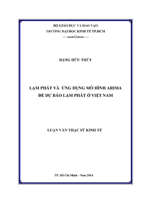 Dự báo lạm phát Việt Nam bằng mô hình ARIMA (Luận văn)