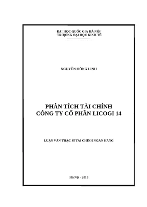Phân Tích Tài Chính Công Ty Cổ Phần Licogi 14