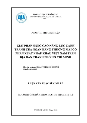 Giải pháp nâng cao năng lực cạnh tranh cho Eximbank tại