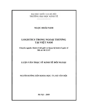 Phát Triển Logistics Trong Ngoại Thương Tại Việt Nam