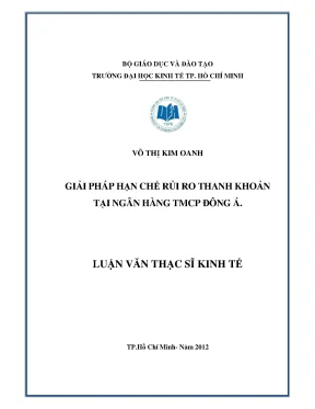 Giải pháp giảm thiểu rủi ro thanh khoản tại ngân hàng