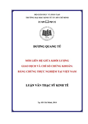 Mối Quan Hệ Giữa Khối Lượng Giao Dịch và Chỉ Số Chứng 