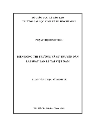 Luận văn UEH: Truyền dẫn lãi suất bán lẻ tại Việt Nam