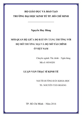 Mối Quan Hệ Giữa Độ Bất Ổn Tăng Trưởng và Độ Mở Tài