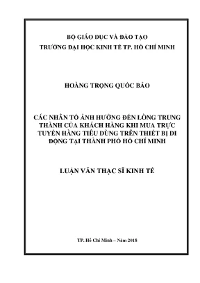 Những yếu tố ảnh hưởng đến lòng trung thành của khách