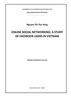 Nghiên cứu người dùng Facebook tại Việt Nam: Tác động