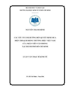 Các yếu tố quyết định mua điện thoại di động thương hiệu