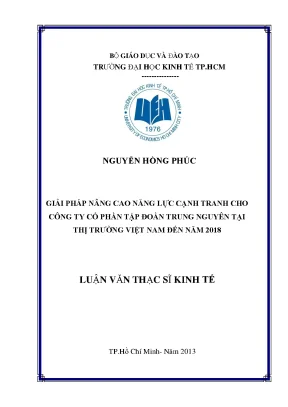 Giải pháp nâng cao năng lực cạnh tranh cho Trung Nguyên