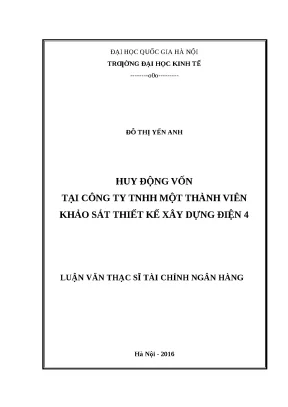 Nâng cao hiệu quả huy động vốn tại Công ty TNHH MTV Khảo