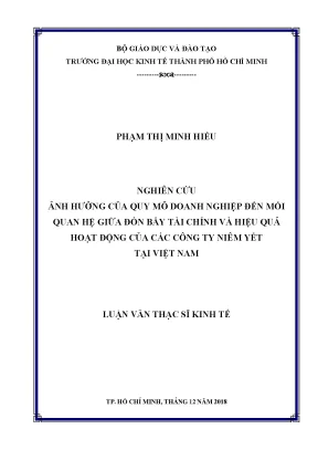 Luận văn: Quy mô DN, đòn bẩy tài chính & hiệu quả