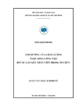 Ảnh Hưởng Chất Lượng Cuộc Sống Công Việc Đến Gắn Kết