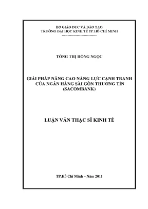 Giải pháp nâng cao năng lực cạnh tranh của Sacombank