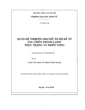 Quan hệ thương mại Mỹ - Ấn Độ sau Chiến tranh Lạnh: Thực