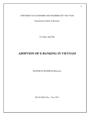 Nghiên cứu về sự chấp nhận dịch vụ ngân hàng điện tử tại 