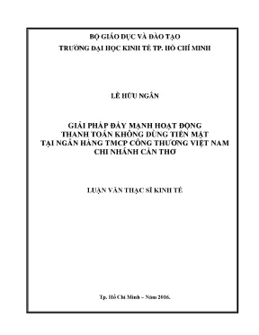 Giải pháp nâng cao thanh toán không dùng tiền mặt tại 