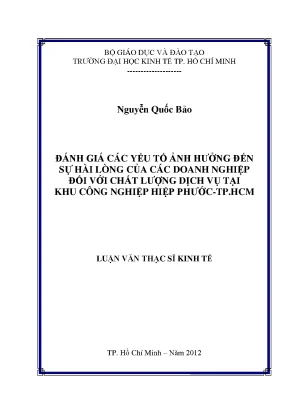 Đánh Giá Yếu Tố Ảnh Hưởng Đến Sự Hài Lòng Của Doanh