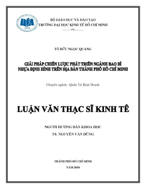 Giải pháp chiến lược phát triển ngành bao bì nhựa tại TP.HCM