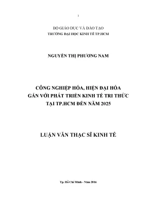 Công nghiệp hóa và hiện đại hóa gắn với phát triển kinh