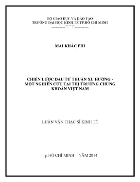 Nghiên cứu chiến lược đầu tư thuận xu hướng tại thị