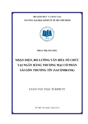 Nhận diện và đo lường văn hóa tổ chức tại Sacombank