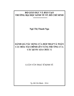 Tác động của hội nhập và toàn cầu hóa tài chính đến tăng