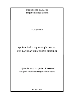 Quản lý đầu tư ra nước ngoài của Viettel: Chiến lược và
