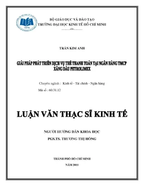 Giải pháp phát triển dịch vụ thẻ thanh toán tại ngân