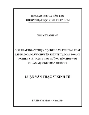 Giải pháp hoàn thiện báo cáo lưu chuyển tiền tệ tại