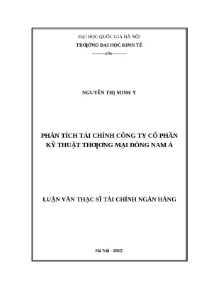 Luận văn: Phân tích tài chính công ty cổ phần (UEB)